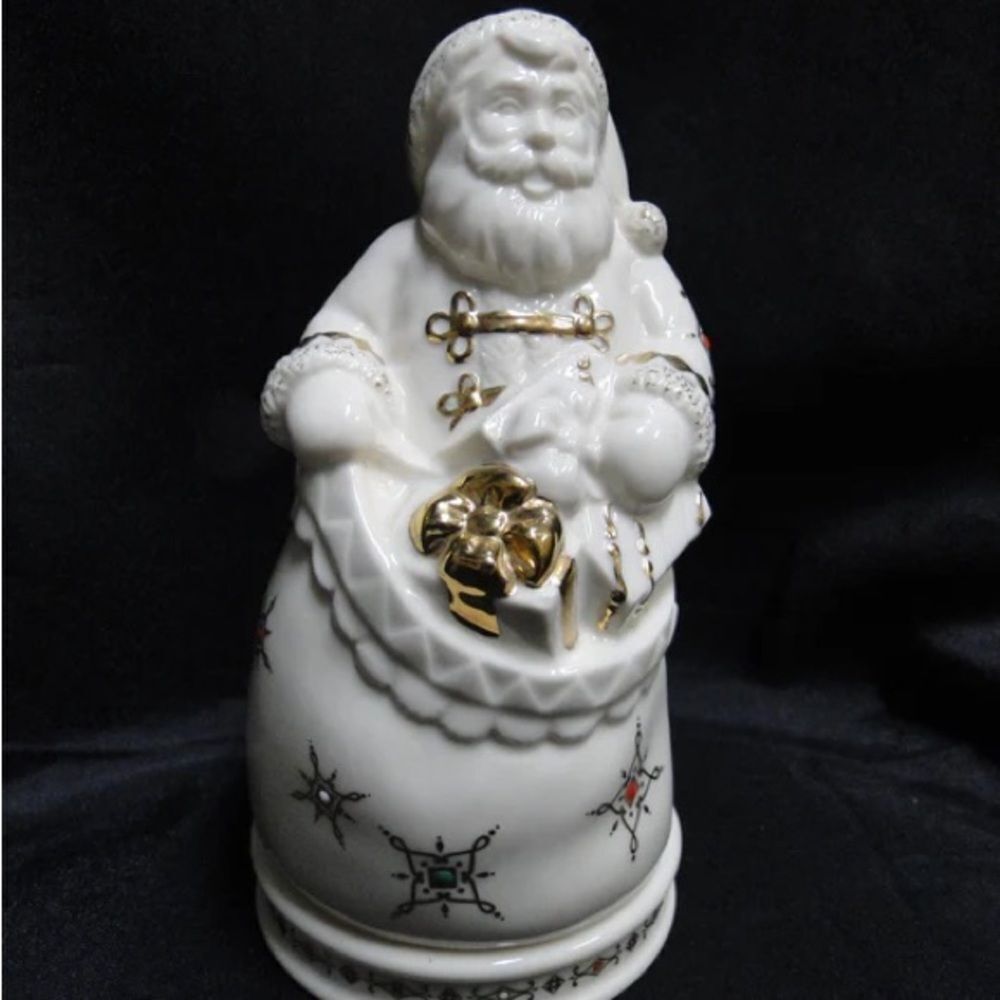 Lenox White and Gold Santa Figurine